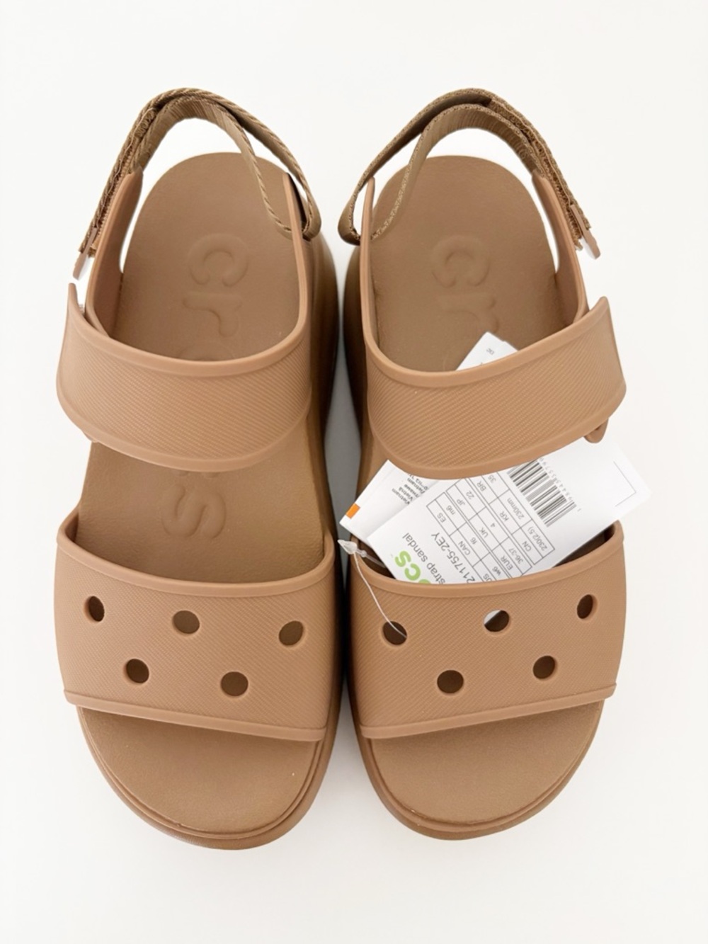 Crocs Soho Y-Strap Sandals Women’s Size 6 Sepia New - Picture 3 of 13